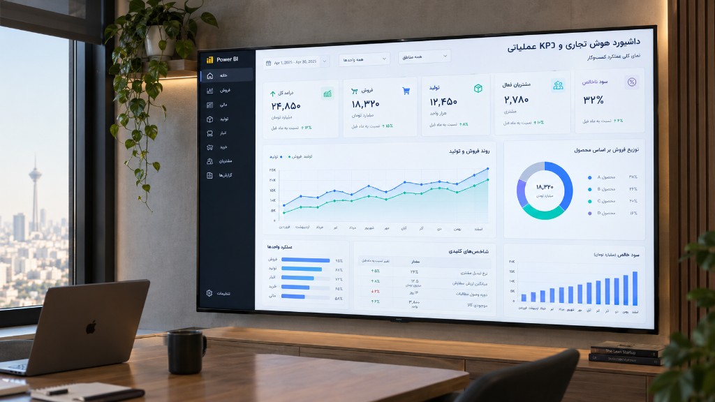 داشبورد KPI و تجاریسازی