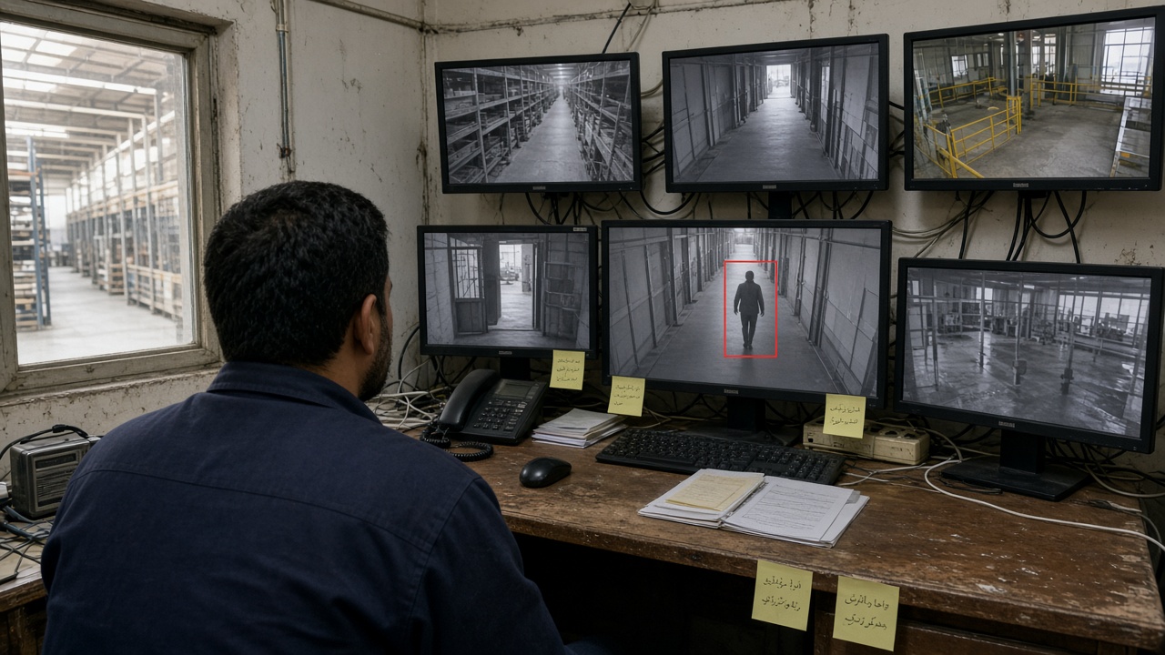 پایش هوشمند دوربینهای مداربسته کارخانه